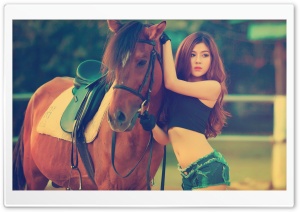 Horse and Girl Ultra HD Wallpaper for 4K UHD Widescreen desktop, tablet & smartphone