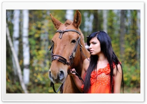 Horse and Woman Ultra HD Wallpaper for 4K UHD Widescreen desktop, tablet & smartphone