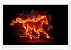 Horse Fire Ultra HD Wallpaper for 4K UHD Widescreen desktop, tablet & smartphone