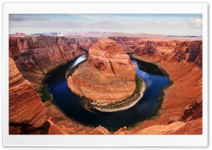 Horseshoe Bend Canyon, Colorado River, Travel Ultra HD Wallpaper for 4K UHD Widescreen Desktop, Lockscreen, Screensaver, TV, Tablet, Smartphone