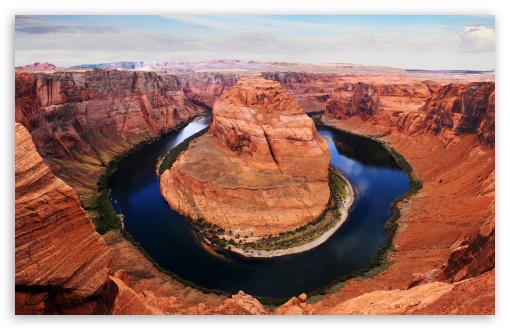 Horseshoe Bend Canyon, Colorado River, Travel UltraHD Wallpaper for UHD 16:9 ; HD 16:9 ; UltraWide 21:9 24:10 ; Widescreen 16:10 5:3 ; Fullscreen 4:3 5:4 3:2 ; Tablet 1:1 ; Mobile 9:16 10:16 2:3 3:5 3:4 ;