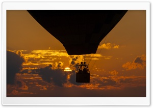 Hot Air Balloon Sunset Ultra HD Wallpaper for 4K UHD Widescreen desktop, tablet & smartphone