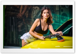 Hot Girl Luxury Car Ultra HD Wallpaper for 4K UHD Widescreen desktop, tablet & smartphone