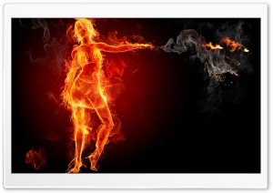 Hot Girl On Fire Ultra HD Wallpaper for 4K UHD Widescreen desktop, tablet & smartphone