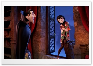 Hotel Transylvania   Dracula with his daughter Mavis Ultra HD Wallpaper for 4K UHD Widescreen desktop, tablet & smartphone