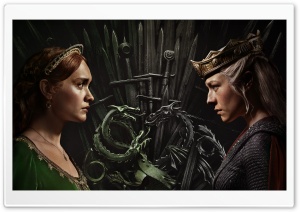 House of Dragon, Rhaenyra vs Queen Alicent Ultra HD Wallpaper for 4K UHD Widescreen desktop, tablet & smartphone
