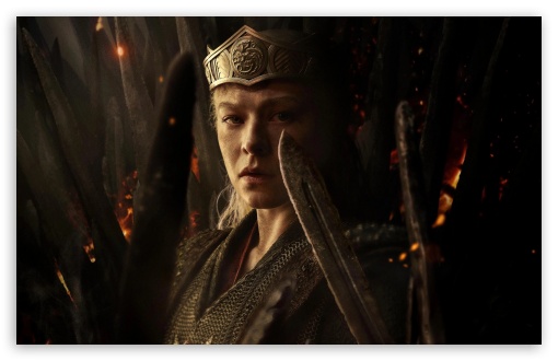 House of the Dragon S3 Emma DArcy as Rhaenyra UltraHD Wallpaper for UHD 16:9 ; HD 16:9 ; UltraWide 21:9 24:10 ; Widescreen 16:10 ; Tablet 1:1 ; Mobile 9:16 9:19.5 9:20 9:21 9:22 ;