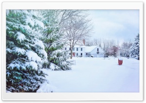 House, Snow, Winter Holiday Ultra HD Wallpaper for 4K UHD Widescreen desktop, tablet & smartphone