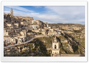 Houses, Matera City, Italy Ultra HD Wallpaper for 4K UHD Widescreen desktop, tablet & smartphone