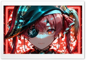 Houshou Marine - Virtual YouTuber 4K UHD Wallpaper for Widescreen and UltraWide Desktop, UltraHD TV, Smartphone, Tablet