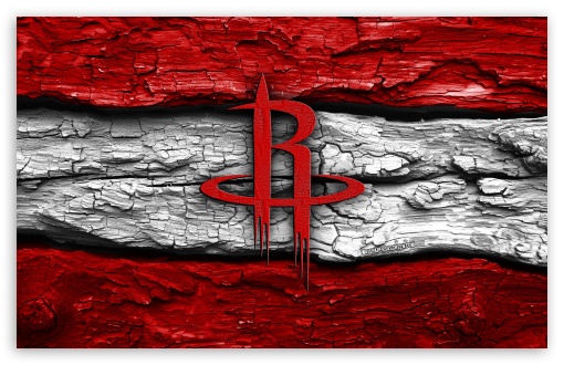 Houston Rockets Wooden Logo UltraHD Wallpaper for Widescreen 16:10 ;
