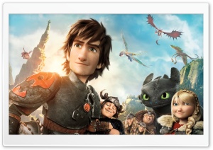 How to Train Your Dragon 2 Characters Ultra HD Wallpaper for 4K UHD Widescreen desktop, tablet & smartphone