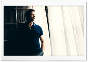 Hugh Jackman In Polo Shirt Ultra HD Wallpaper for 4K UHD Widescreen desktop, tablet & smartphone