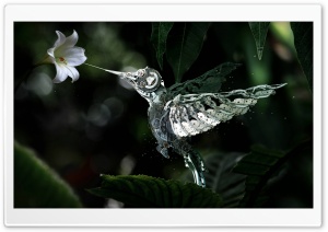 Humming Bird Made From Watch Parts Ultra HD Wallpaper for 4K UHD Widescreen desktop, tablet & smartphone