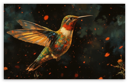 Hummingbird Art UltraHD Wallpaper for UHD 16:9 ; HD 16:9 ; UltraWide 21:9 24:10 32:9 32:10 ; Widescreen 16:10 5:3 ; Fullscreen 4:3 5:4 3:2 ; Dual 16:10 5:3 16:9 4:3 5:4 3:2 ;