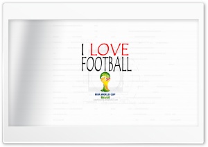 I love football Ultra HD Wallpaper for 4K UHD Widescreen Desktop, Lockscreen, Screensaver, TV, Tablet, Smartphone