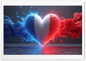 I Love France 4K UHD Wallpaper for Widescreen and UltraWide Desktop, UltraHD TV, Smartphone, Tablet