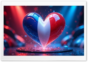 I Love France 4K UHD Wallpaper for Widescreen and UltraWide Desktop, UltraHD TV, Smartphone, Tablet