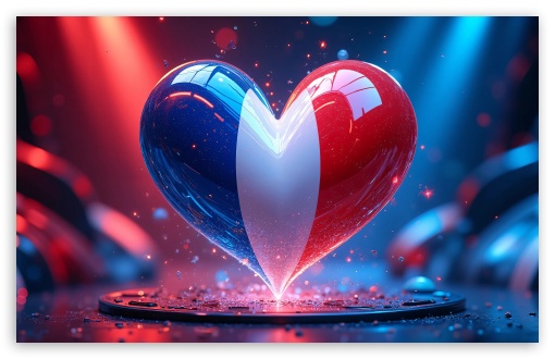 I Love France UltraHD Wallpaper for Widescreen 16:10 ;