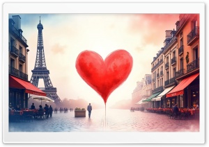I Love Paris 4K UHD Wallpaper for Widescreen and UltraWide Desktop, UltraHD TV, Smartphone, Tablet