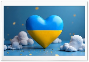 I Love Ukraine 4K UHD Wallpaper for Widescreen and UltraWide Desktop, UltraHD TV, Smartphone, Tablet