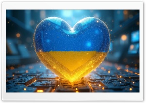 I Love Ukraine 4K UHD Wallpaper for Widescreen and UltraWide Desktop, UltraHD TV, Smartphone, Tablet