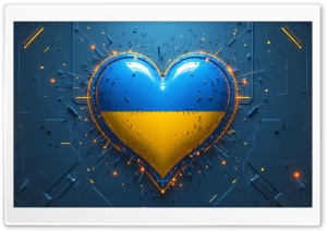 I Love Ukraine 4K UHD Wallpaper for Widescreen and UltraWide Desktop, UltraHD TV, Smartphone, Tablet
