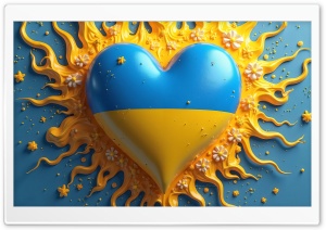 I Love Ukraine 4K UHD Wallpaper for Widescreen and UltraWide Desktop, UltraHD TV, Smartphone, Tablet