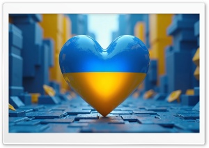 I Love Ukraine 4K UHD Wallpaper for Widescreen and UltraWide Desktop, UltraHD TV, Smartphone, Tablet
