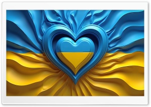 I Love Ukraine 4K UHD Wallpaper for Widescreen and UltraWide Desktop, UltraHD TV, Smartphone, Tablet