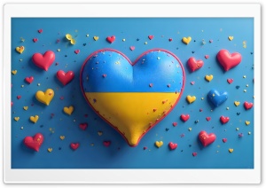 I Love Ukraine 4K UHD Wallpaper for Widescreen and UltraWide Desktop, UltraHD TV, Smartphone, Tablet