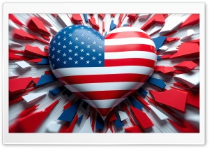 I Love USA 4K UHD Wallpaper for Widescreen and UltraWide Desktop, UltraHD TV, Smartphone, Tablet
