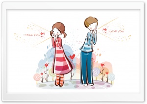 I Love You, Valentine's Day Illustration Ultra HD Wallpaper for 4K UHD Widescreen desktop, tablet & smartphone