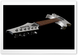 Ibanez Electric Guitar Neck Headstock White Color Ultra HD Wallpaper for 4K UHD Widescreen desktop, tablet & smartphone