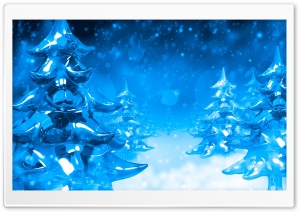 Ice Christmas Trees Ultra HD Wallpaper for 4K UHD Widescreen desktop, tablet & smartphone