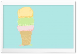 Ice Cream Cartoon Ultra HD Wallpaper for 4K UHD Widescreen desktop, tablet & smartphone