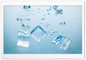 Ice Cubes - Bubbles Ultra HD Wallpaper for 4K UHD Widescreen desktop, tablet & smartphone