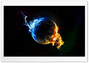 Ice vs Fire Ultra HD Wallpaper for 4K UHD Widescreen desktop, tablet & smartphone