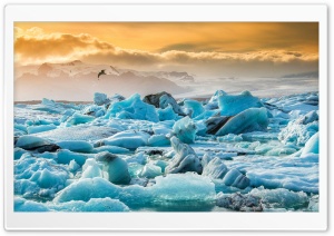 Iceland Jokulsarlon Ultra HD Wallpaper for 4K UHD Widescreen desktop, tablet & smartphone