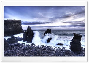 Iceland Sea Shore Ultra HD Wallpaper for 4K UHD Widescreen desktop, tablet & smartphone