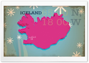 Iceland Vintage Map Ultra HD Wallpaper for 4K UHD Widescreen desktop, tablet & smartphone