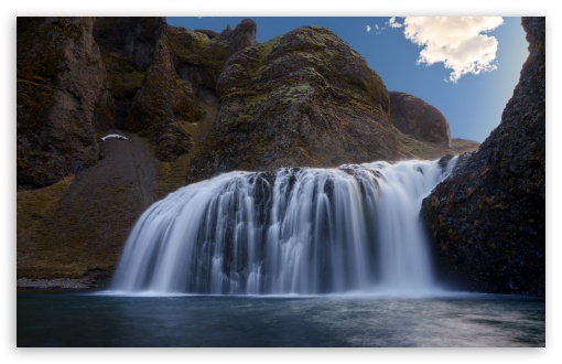 Iceland Waterfall UltraHD Wallpaper for UHD 16:9 ; HD 16:9 ; UltraWide 21:9 24:10 ; Widescreen 16:10 ; Fullscreen 3:2 ; Tablet 1:1 ;