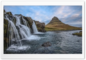 Iceland Waterfall Nature Ultra HD Wallpaper for 4K UHD Widescreen desktop, tablet & smartphone