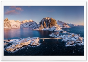 Iconic Norway Bridge Winter Scene 4K UHD Wallpaper for Widescreen and UltraWide Desktop, UltraHD TV, Smartphone, Tablet