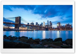 Iconic NYC Landmark Bridge 4K UHD Wallpaper for Widescreen and UltraWide Desktop, UltraHD TV, Smartphone, Tablet