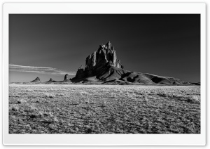 Iconic Shiprock Landmark in San Juan County 4K UHD Wallpaper for Widescreen and UltraWide Desktop, UltraHD TV, Smartphone, Tablet