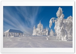 Icy Castle Ultra HD Wallpaper for 4K UHD Widescreen Desktop, Lockscreen, Screensaver, TV, Tablet, Smartphone