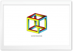 Illusion Cube Ultra HD Wallpaper for 4K UHD Widescreen desktop, tablet & smartphone