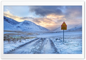 Impassable Road Winter Ultra HD Wallpaper for 4K UHD Widescreen desktop, tablet & smartphone