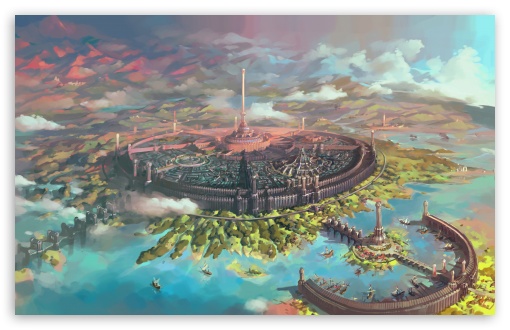 Imperial City, The Elder Scrolls IV Oblivion FanArt UltraHD Wallpaper for UHD 16:9 ; HD 16:9 ; Widescreen 16:10 ;
